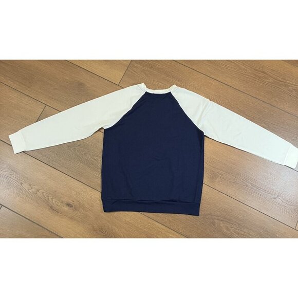 Chill Collective Girls "Be Your Authentic Self" Navy/Ivory Long Sleeve Shirt L - Picture 7 of 7